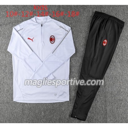 AC Milan Bambino Tute Felpe da Allenamento Bianco 2018/2019